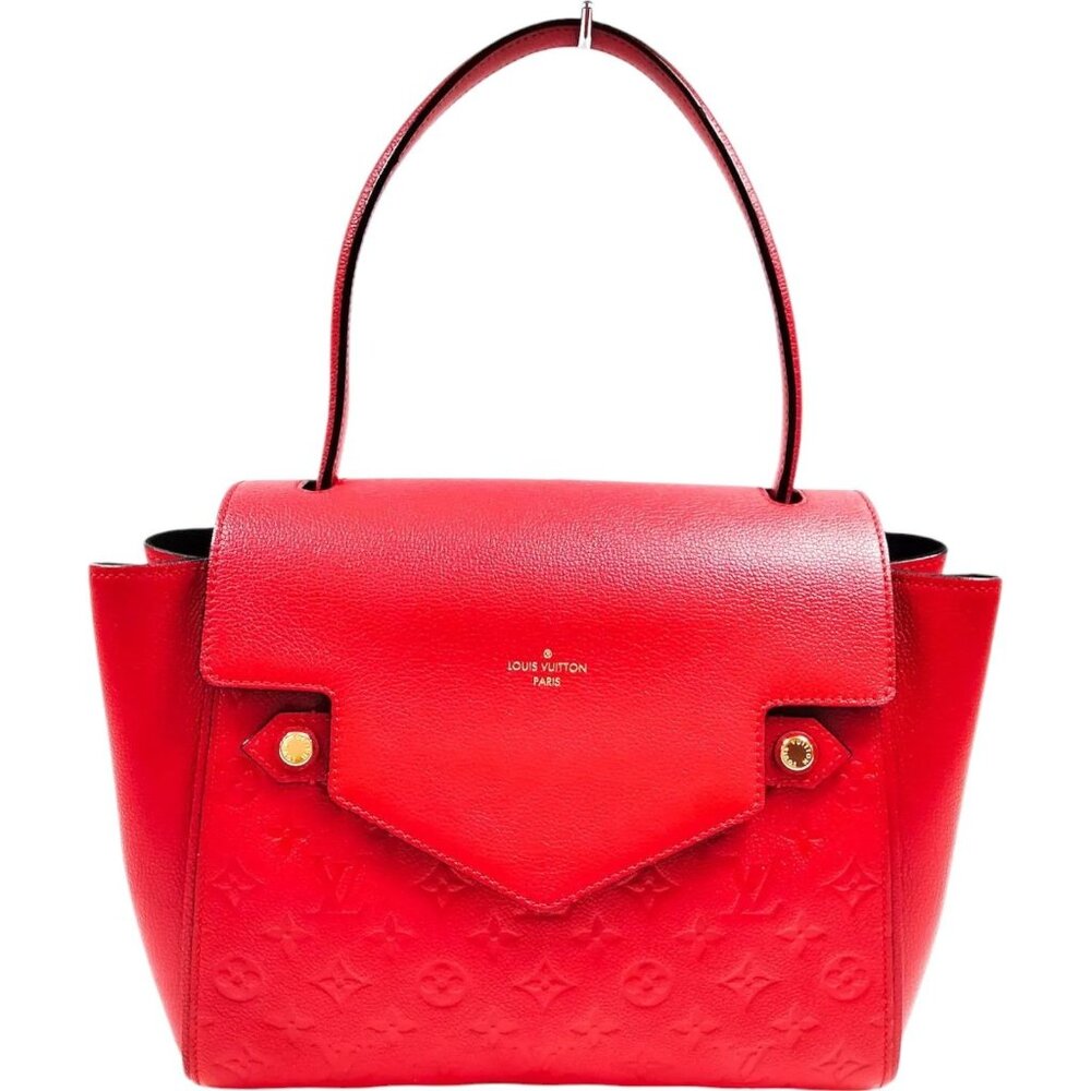 809739BA (X6) Louis Vuitton Hand Bag Trocadero Red Monogram Empreinte